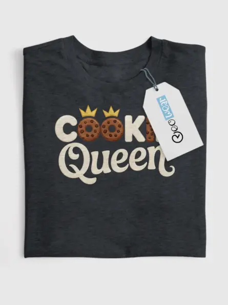 Funny Cookie Queen T-Shirt for Bakers - Image 4