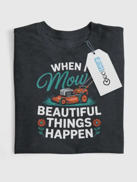 Funny Lawn Mowing T-Shirt for Gardeners - Image 4