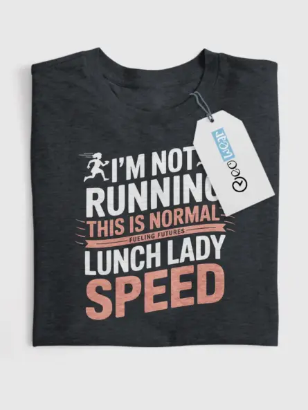 Funny Lunch Lady T-Shirt – Normal Speed - Image 4