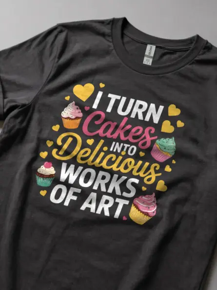 Cake Art T-Shirt for Bakers - Image 5