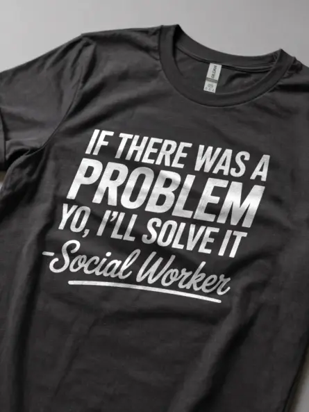 Funny Anxiety Tee Shirt for Social Workers - Image 5