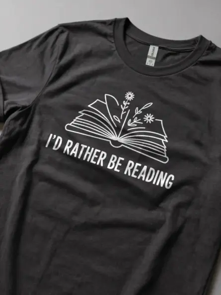 Minimalist Book Lover T-Shirt for Women - Image 9
