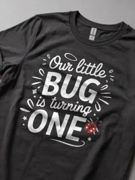Adorable First Birthday Bug Shirt for Cute Party Photos - Image 2