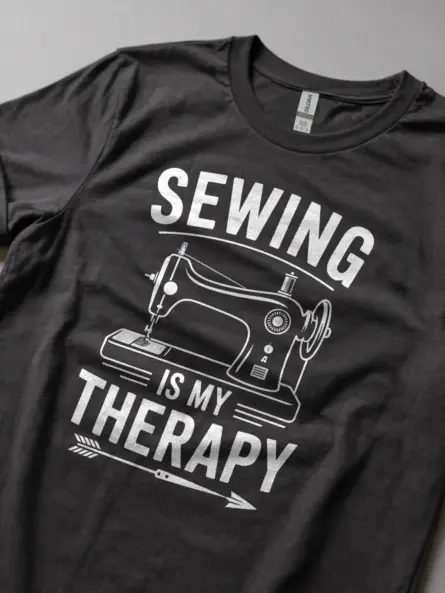 Dark Heather lifestyle – Sewing Is My Therapy – sewing is my therapy t-shirt