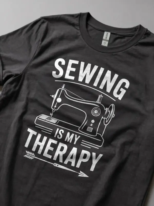 Dark Heather lifestyle – Sewing Is My Therapy – sewing is my therapy t-shirt