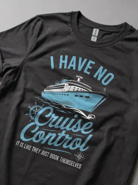 Dark Heather Shirt I Have No Cruise Control Funny Cruise Shirt for Travelers Lifestyle Shot