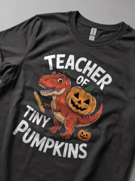 Teacher of Tiny Pumpkins Shirt – Cute Halloween Tee for Preschool & Elementary Teachers - Image 5