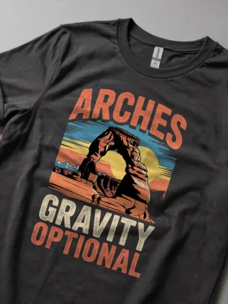 Retro Arches National Park Shirt for Climbers & Explorers - Image 5