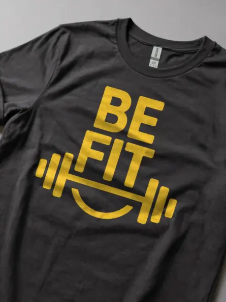 Motivational Be Fit T Shirt for Gym Lovers | Minimalist Fitness Tee - Image 5