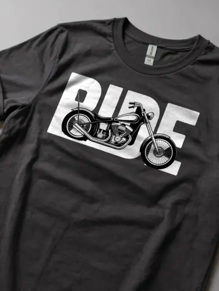 Striking Cafe Racer TShirt – Minimalist Ride Graphic for Bikers - Image 5