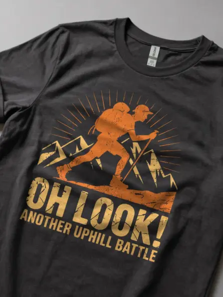 Funny Hiking Struggle Shirt – Bold Trail Adversity Tee - Image 5