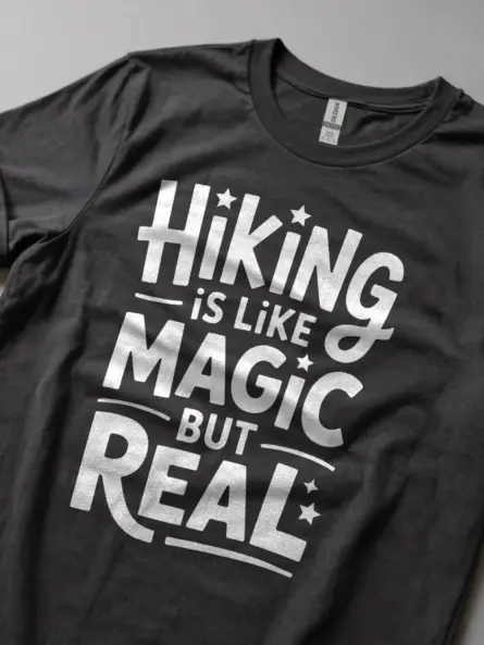 Hiking Is Like Magic But Real Shirt – Whimsical Quote Tee for Nature Lovers - Image 5