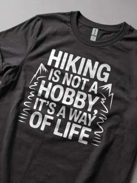 Hiking Way of Life Shirt – Bold Trail Statement Tee - Image 5