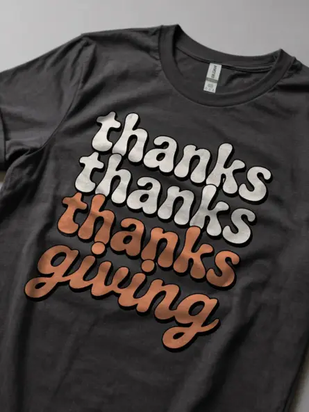 Minimalist Thanksgiving Shirt – Retro Fall Style for Grateful Vibes - Image 5