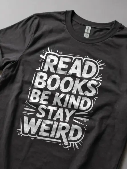 Read Books Be Kind Stay Weird Shirt – Grunge Tee for Alternative Bookworms - Image 5