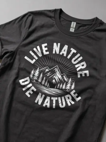 Breathe Easy Retro Mountain Nature T-Shirt for Calm Minds - Image 5