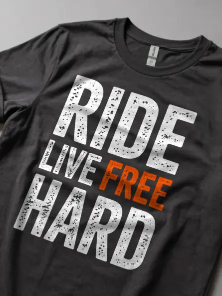 Ride Free Shirt – Bold Adventure Biker Graphic Tee - Image 5