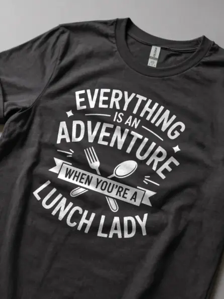 Playful Adventure Lunch Lady T-Shirt - Image 5