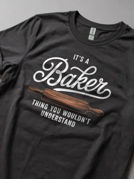 Baker Thing T-Shirt – Rolling Pin Graphic Tee - Image 5