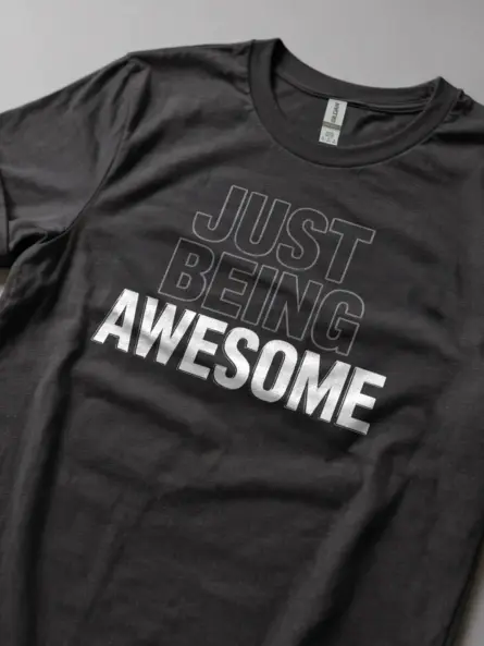Block Letter Self Confidence T-Shirt – Just Being Awesome Tee - Image 6