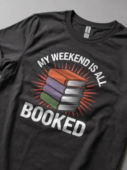 Cozy Book Lover T-Shirt for Weekend Readers & Club Gifts - Image 5