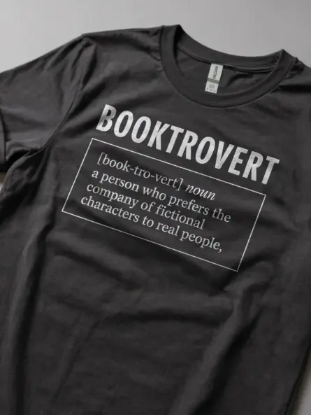 Witty Booktrovert T-Shirt – Funny Definition Tee for Introvert Book Lovers - Image 2