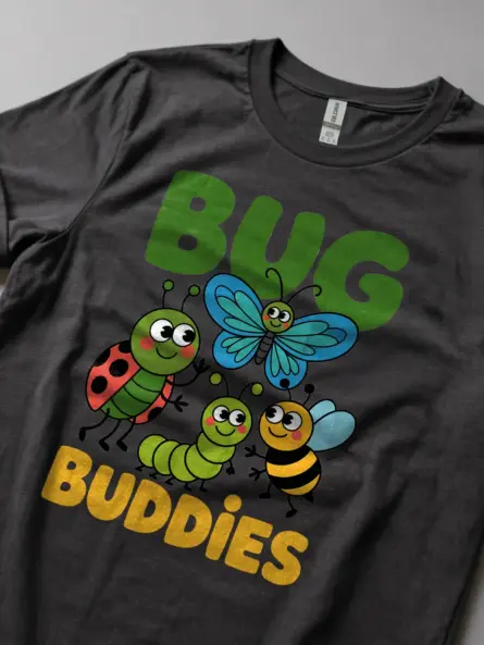 Bug T Shirt Kids – Cute “Bug Buddies” Insect Friends Tee - Image 5