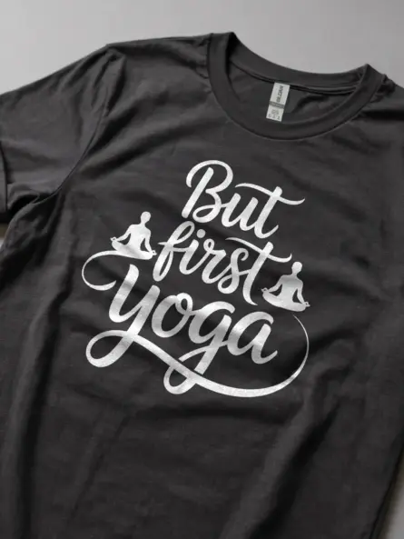 Peaceful But First Yoga T-Shirt for Women - Image 5