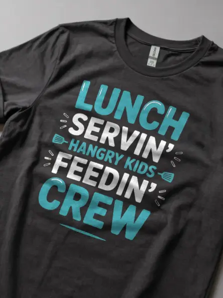 Cafeteria Crew T-Shirt for Lunch Staff - Image 5