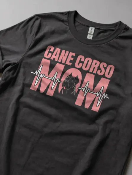 Cane Corso Mom Shirt – Bold Heartbeat Dog Breed Graphic Tee - Image 5