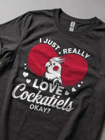 Funny Cockatiel Lover T-Shirt – Cute Bird Graphic Tee for Pet Owners - Image 5