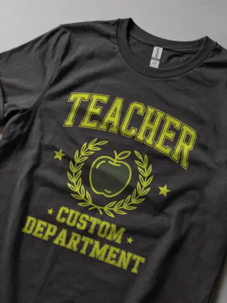 Custom Teacher Shirt – Vintage Collegiate Department Top - Image 5