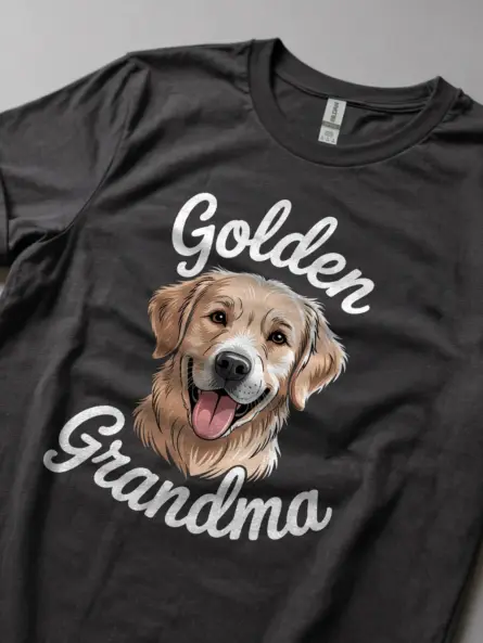 Dog Grandma T-Shirt – Golden Retriever Gift Tee for Pet Lovers - Image 6