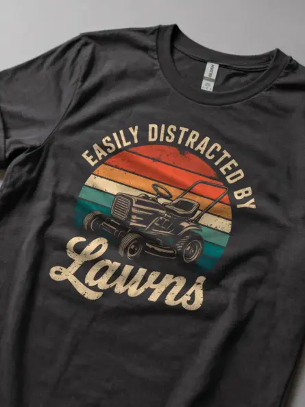 Retro Lawn Care T-Shirt for Mowing Fans - Image 6