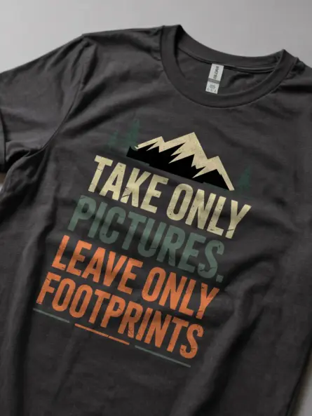 Eco Friendly Take Only Pictures Shirt for Nature Lovers - Image 5