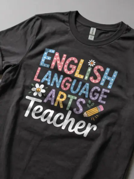 English Teacher Shirt – Whimsical Pastel ELA Club Tee - Image 5