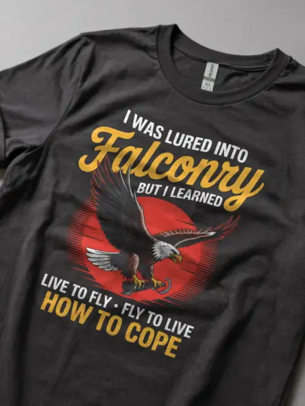 Falconry Mental Health T-Shirt – Live to Fly Cope Shirt - Image 5
