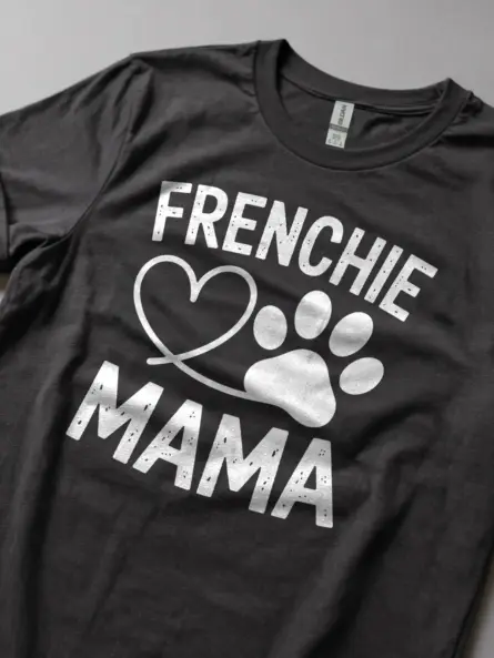Frenchie Mama Shirt – Cute Minimal Dog Mom Tee for Women - Image 6