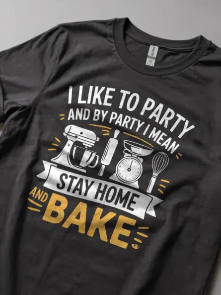 Funny Baking Party T-Shirt for Home Bakers - Image 5