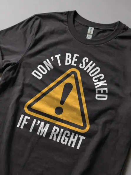 Funny Electrician Shirt – Don’t Be Shocked Tee - Image 6