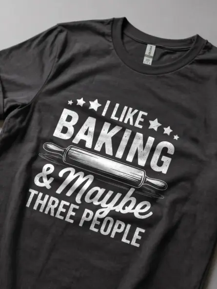 Funny Introvert Baking T-Shirt for Bakers - Image 5