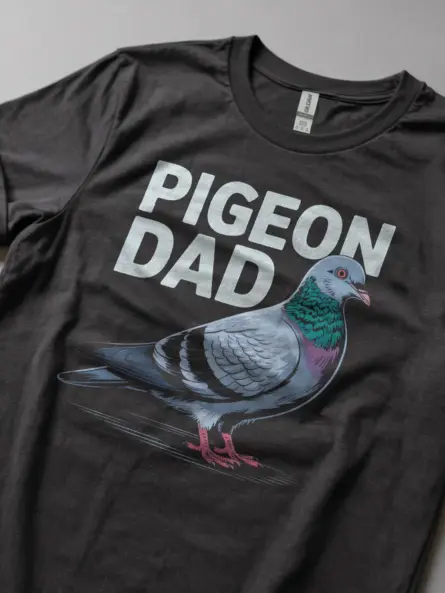 Funny Pigeon Dad T-Shirt for Bird Lovers - Image 6
