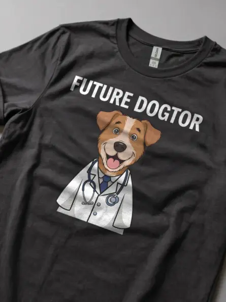 Future Dogtor T-Shirt for Vet Students & Pet Lovers - Image 2