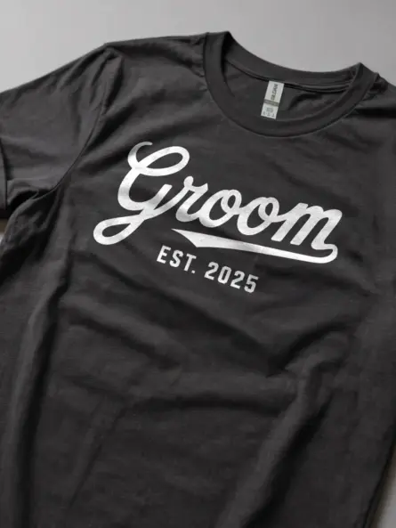 Groom Est Shirt – Vintage Wedding Tee for Bachelor Parties 2025 - Image 8