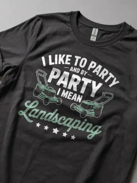 Funny Landscaping T-Shirt – Vintage Lawn Mower Humor Tee for Men - Image 6