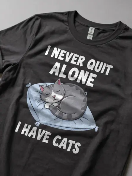 Empowering Cat Mental Health T Shirt – Funny &Comforting Design - Image 5
