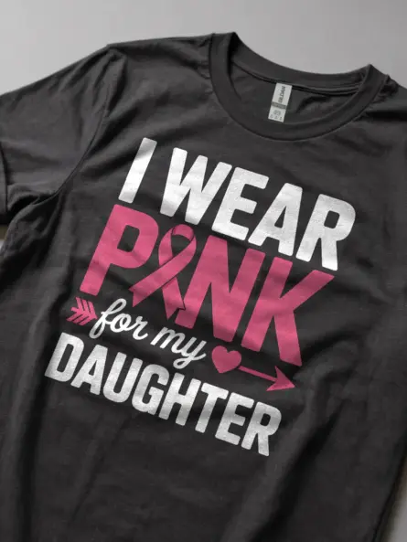 I Wear Pink for My Daughter Shirt – Bold Parent Support Tee - Image 6