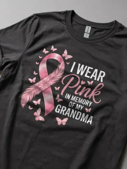 Dark Heather lifestyle – Dark Heather remembrance walk shirt lifestyle image