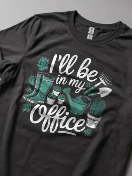 I’ll Be In My Office Gardening T-Shirt - Image 9