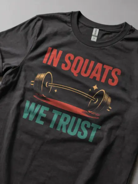 In Squats We Trust T-Shirt - Image 6
